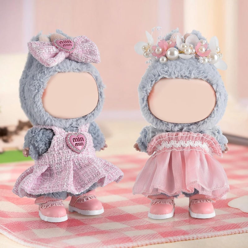 GDLSYLGHY Cute Doll Shoes for Lububu, Premium Doll Shoes for 4-7in Dolls, Compatible with Lububu Doll Clothing & Outfits(Pink Laces) - Image 3